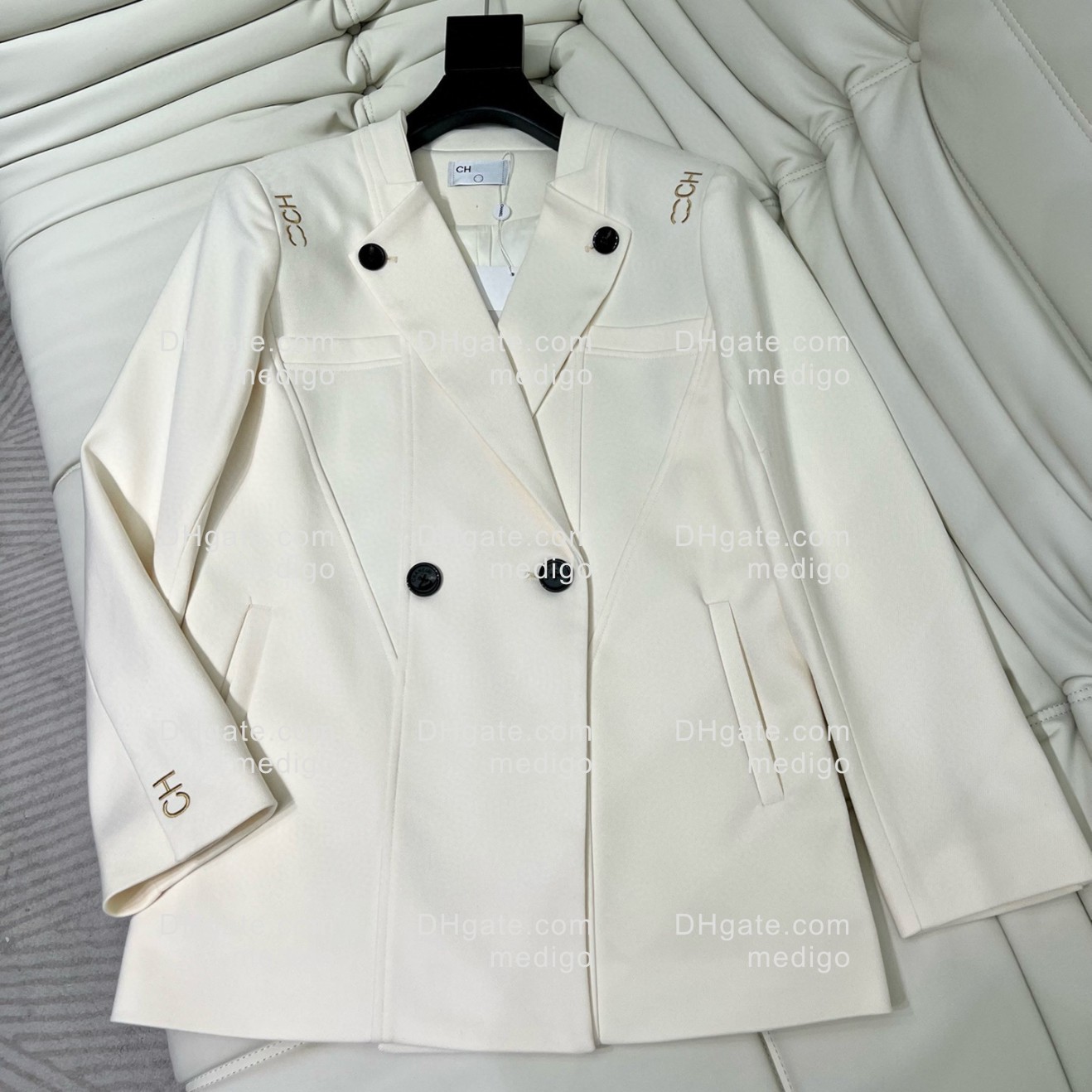 B055 Womens Suits designer Blazers Tide Brand High-Quality Retro Fashion Stitching straps Series Suit Jacket Slim Plus Size Women's Clothing
