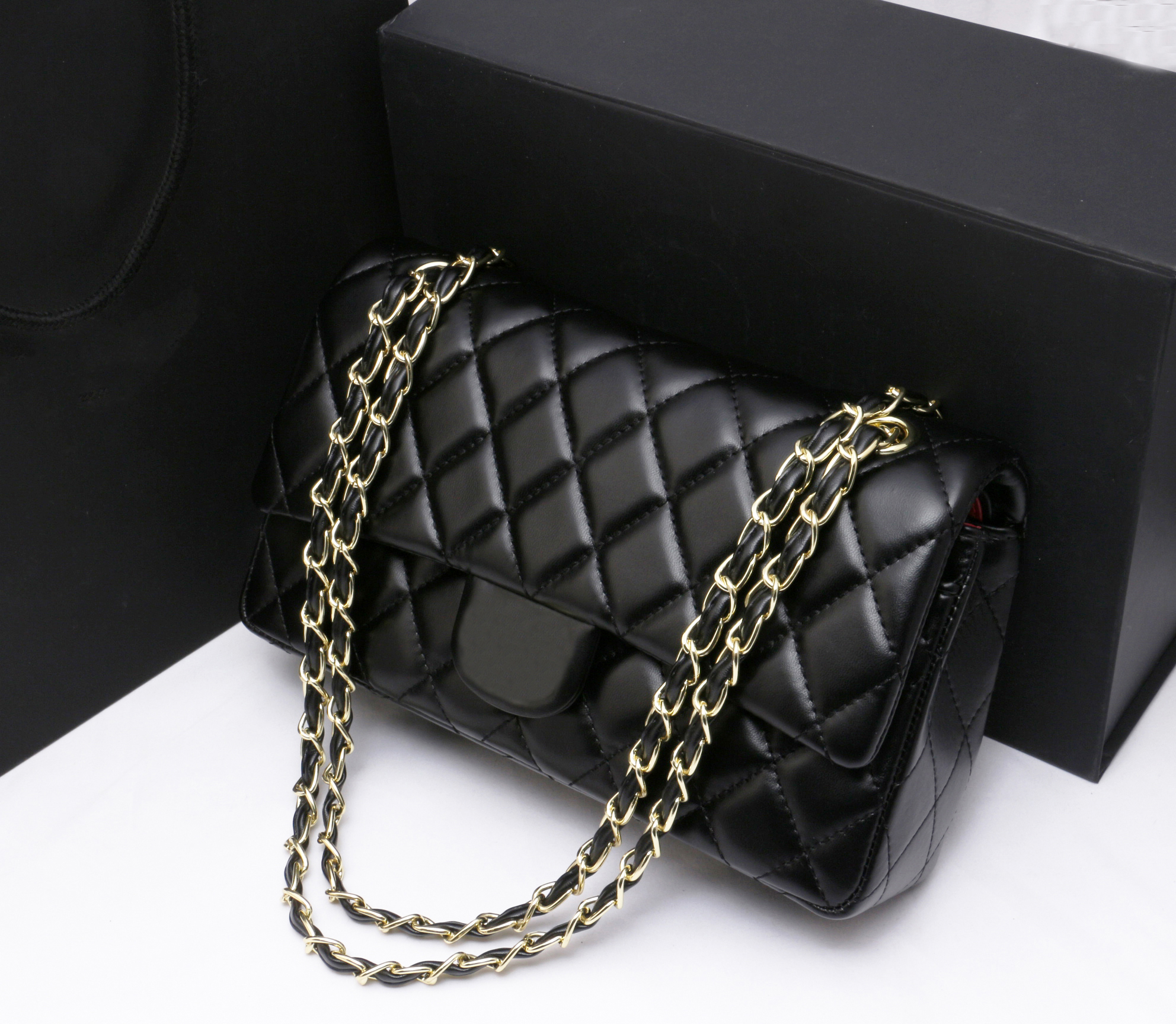 Designer bag Handbag Shouder bags Chain Bag Cutch Flap Tote Bag Waet Check Veour Thread C bags Purse Doube Letters Soid Hasp Waist Square Stripes Wo