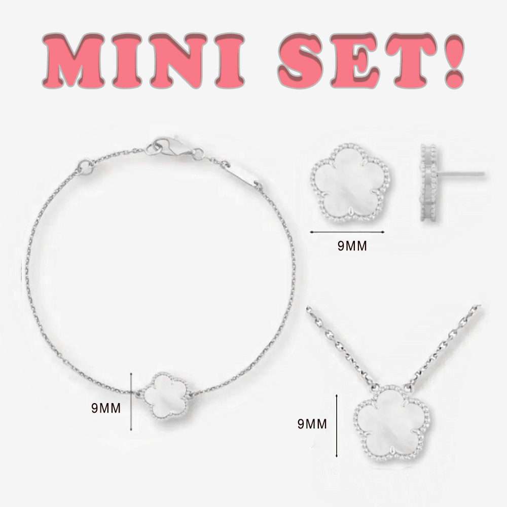 bracelet designer earrings clover bracelet jewelry set sterling silver necklace clovers necklace earrings designer for women luxury earrings char-image-1018970789