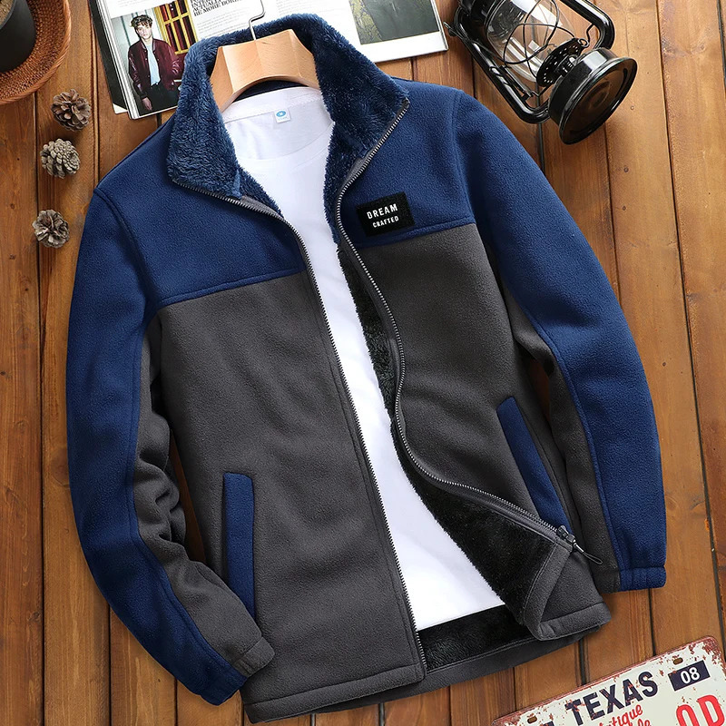 Autumn and winter polar wool jacket mens tactical outdoor sports military soft shell hiking army 240904