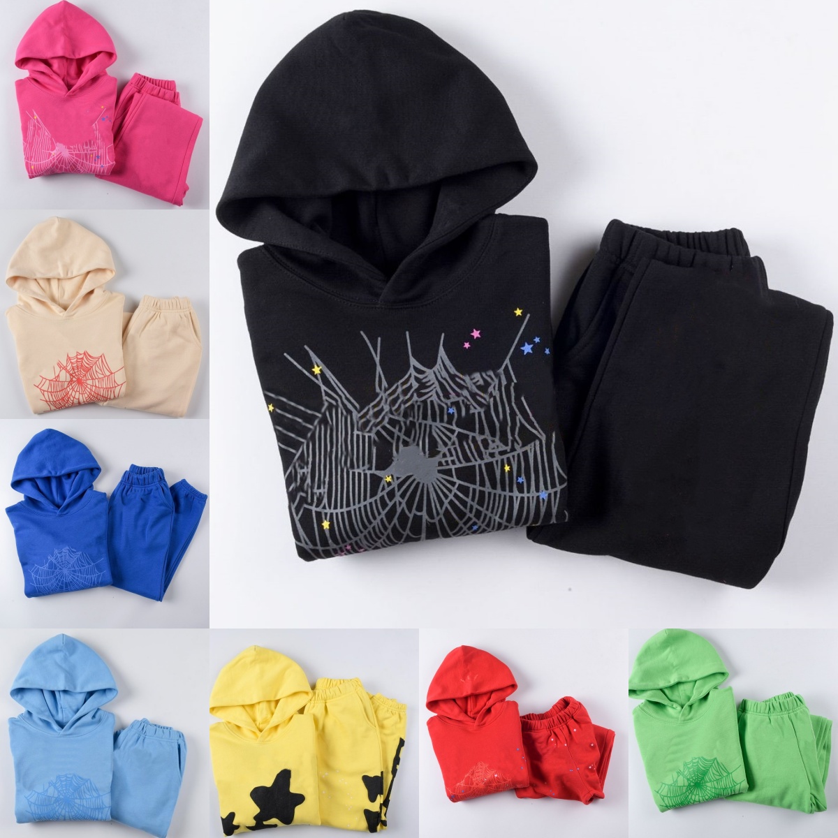 Kids Clothes Sets Boys Tracksuits Designer Hoodies Pants Star Foam Print Hooded Sweatshirt Toddler Girls Pullover Children Youth Luxury Brand Hip-image-1018712192