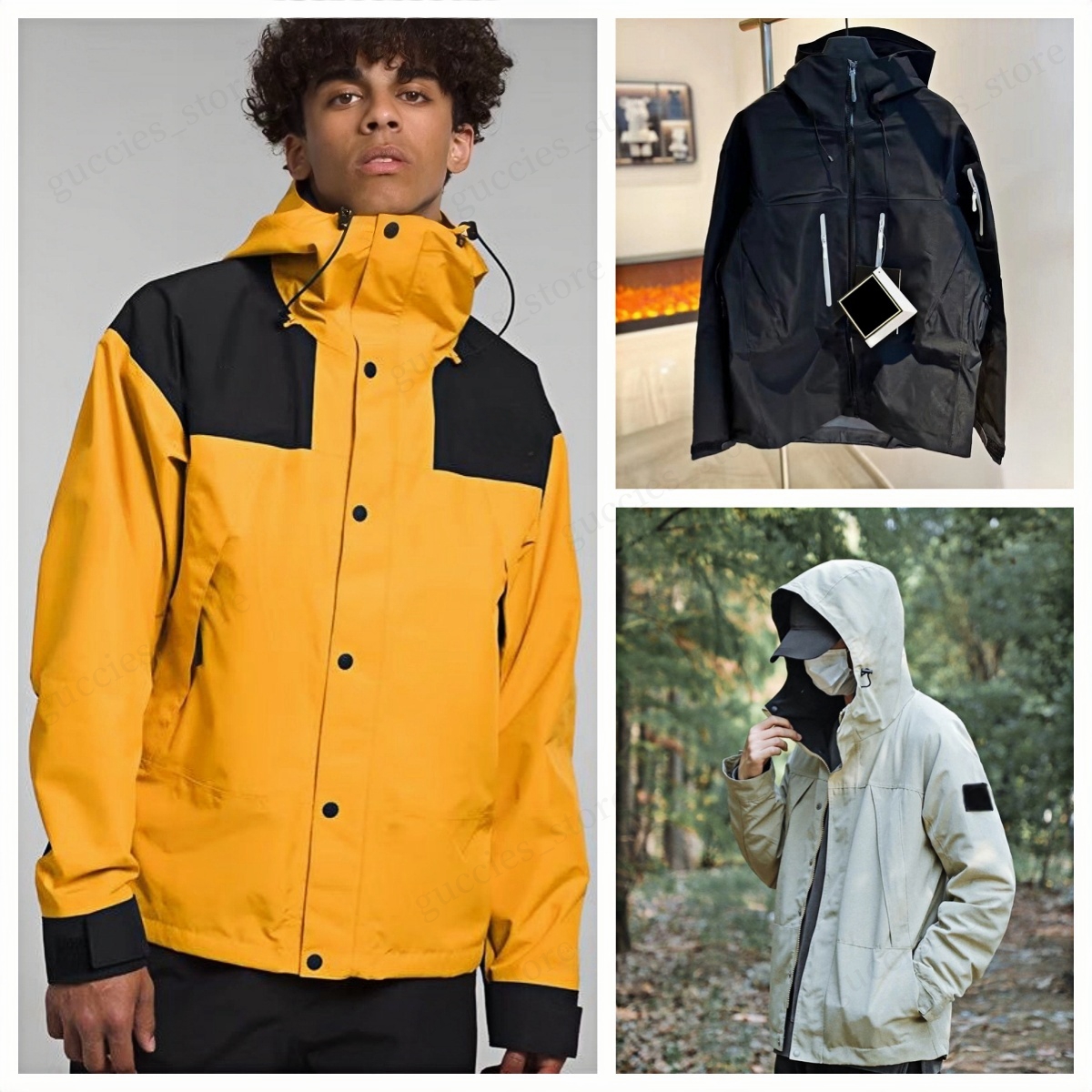 Men Windbreaker Coats Designer Storm Arc Zip Up Jacket Clip Lightweight Waterproof Breathable Island Outdoor Jacket Women Face Cardigan Versatile-image-941327597