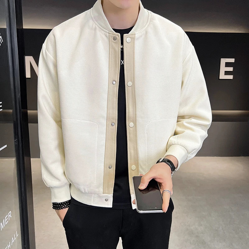 High quality autumn mens baseball jacket fashionable loose commodity jacket casual commercial street clothing jacket 240910