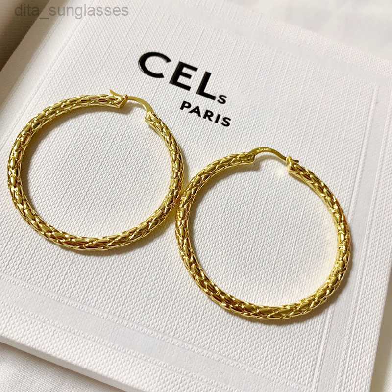 Boucles d'oreilles créoles classiques Fashion grandes cercles pendantes exagérées designer femme accessoires bijoux