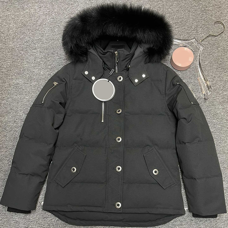 Moose Down Jacket Mens Collar Fur Collier d'hiver imperméable de couteau de canard blanc de canard Doudoune hommes et articulations décontractées