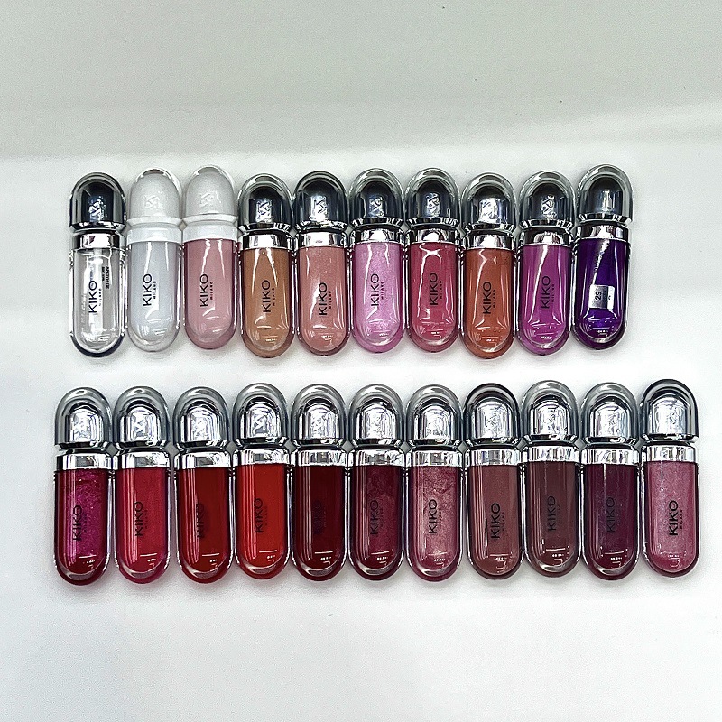 KIKO Makeup Lip Gloss liquid lipstick Sexy 3D Hydra Lip Oil Moisturizing Transparent glossier Soft 6.5ml 0.21oz Lip Oil Lips Care Cosmetics Whole-image-1026765175