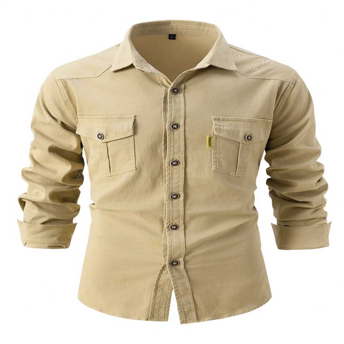Fashionable casual business mens spring and autumn British slim fit solid color pocket decoration long sleeved jacket W240912