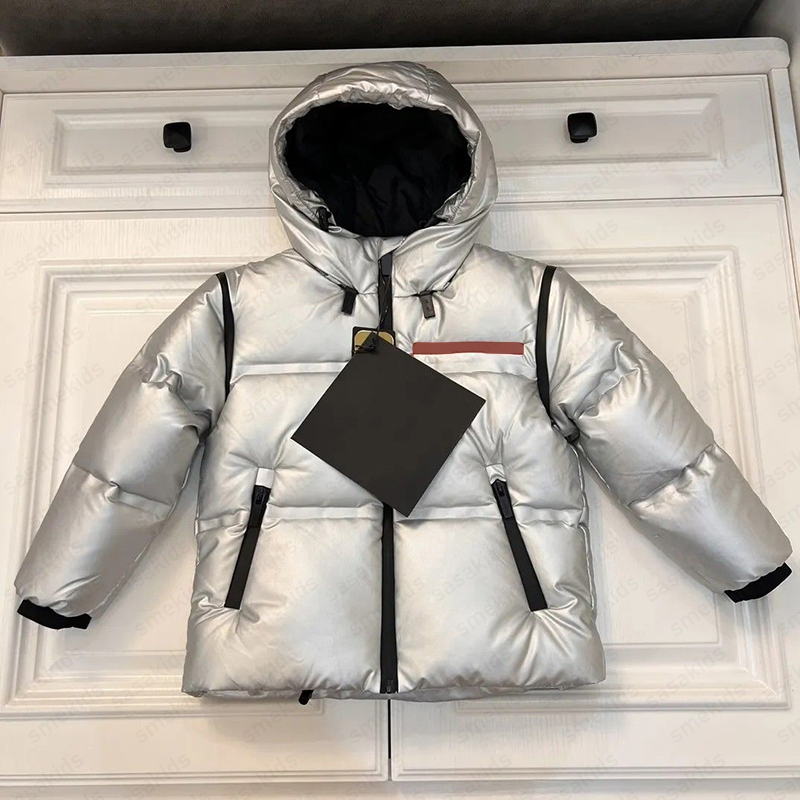 boys girls babies Thick down jackets winter detachable sleeve down jacket waterproof non washable coat cold resistant for children CSD2409124-20