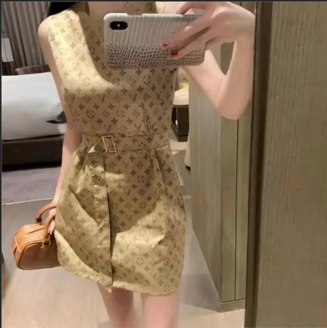 2024 dresses Womens designer Street Style Dresses Luxury brand high-end custom tank skirt jacquard cargo dress cami dress