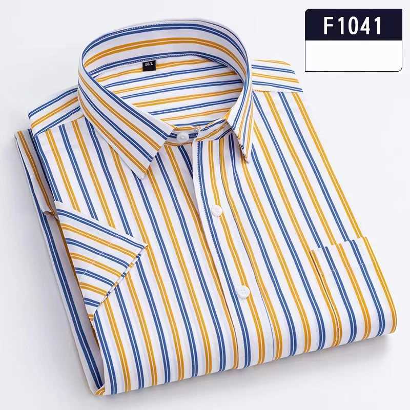 Coton 100% coton de haute qualité nouvellement imprimé Pure Coton Summer à manches courtes à manches Slim Fit Casual Top Striped Top Pure Cotton