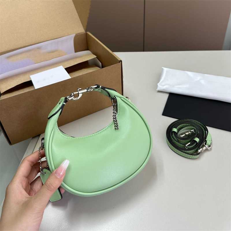 Wrist Designer Mini Shoulder Crossbody Small Half Moon Hand Women Classic Luxury Leather Lipstick Mobile Phone 240815