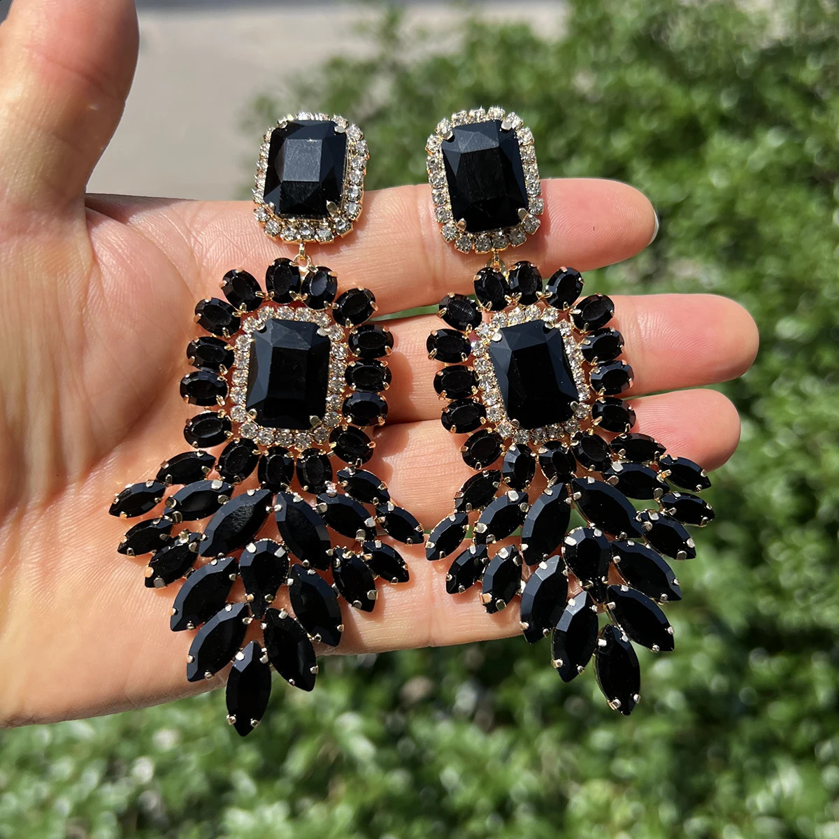 Boucles d'oreilles de pendentif en cristal de Noël pour femmes boucles d'oreilles en strass pour les mariages fêtes de mode accessoires de bijoux