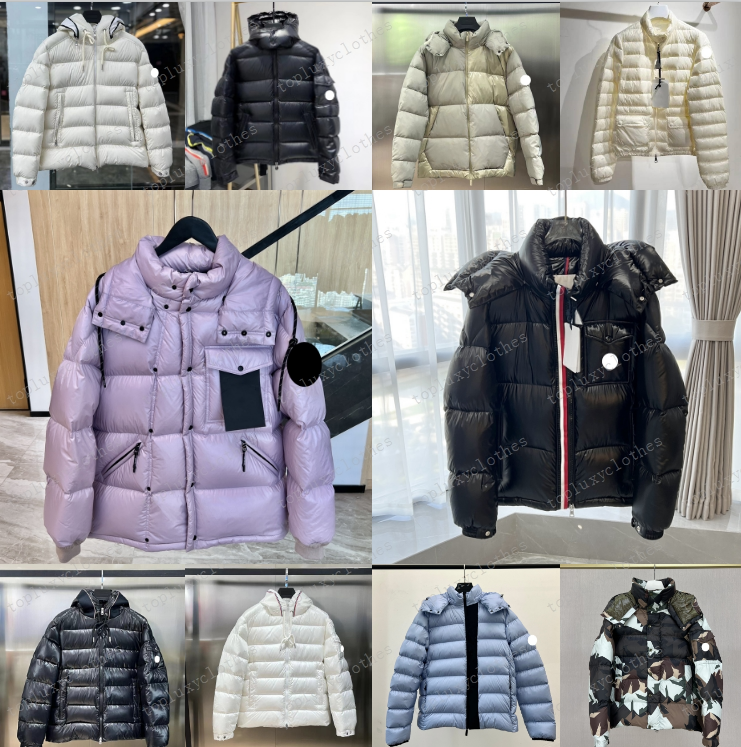 Men's Designer Winter Down Jacket with Windproof Shiny Matte Material - Fashionable for Couples