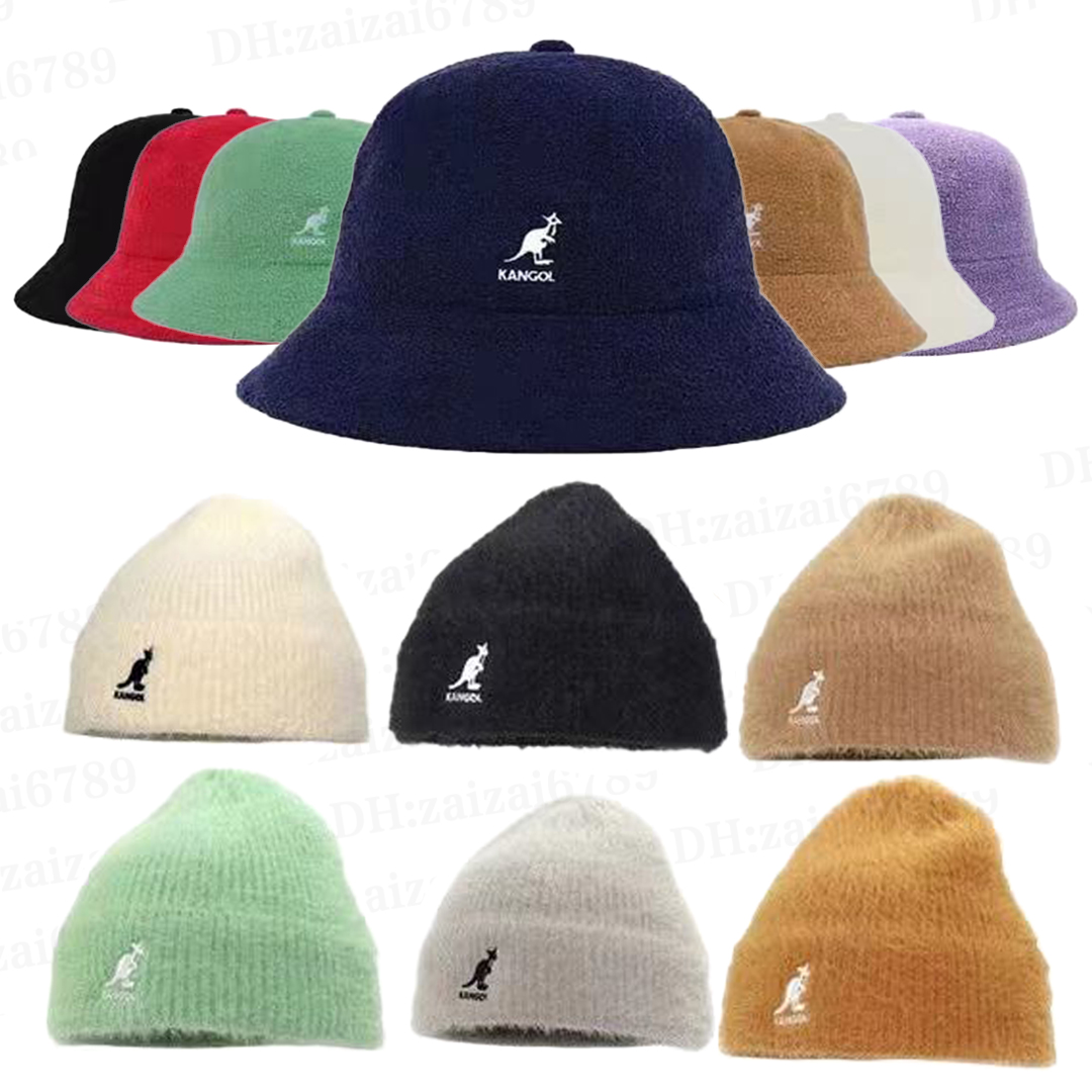 BeanieSkull Caps Luxury Kangaroo Hat Beanie Wool Knitted Hats Fashion Bucket Caps Classic Retro Beret Unisex Autumn and Winter Clothing Versatile