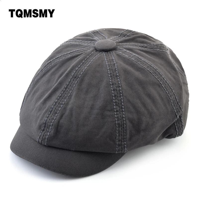Retro solid color beret mens autumn fashion s s hat artist flat top Visor Peaked hat mens spring casual Boina Gorras hat 240912