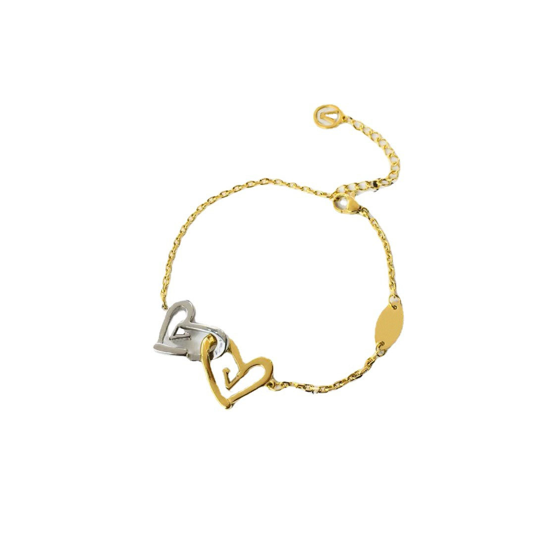New Style Designer Jewelry Bracelets Bangle 18K Gold Plated 925 Silver Plated Stainless steel Wristband Cuff Chain Women Bracelet for Birthday Gi-image-799938991