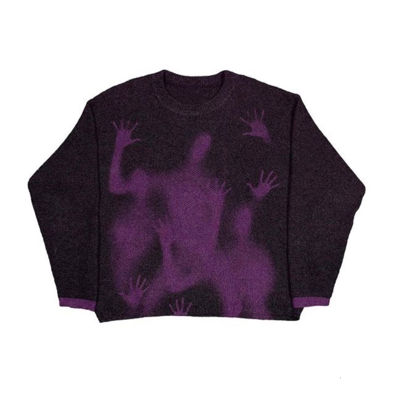 Mens Vintage Knitwear Y2K Stars Graphic Sweaters Winter Harajuku Oversized Pullover Sweater Unisex Aesthetic Clothes Women Top 240912CJ