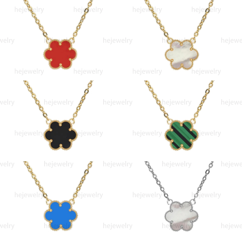 Famous designer necklace for woman four leaf clover necklace stainless steel chain plated gold necklace designer jewelry luxury white red green p-image-940609555