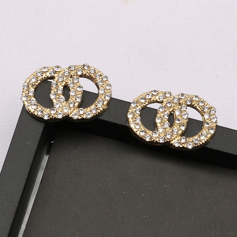 High Quality Designer Earrings Eardrop Simple Women Fashion Letter Stud Trend Party Drops Gold Plated Earrings for Girls Jewelry Christmas Gifts