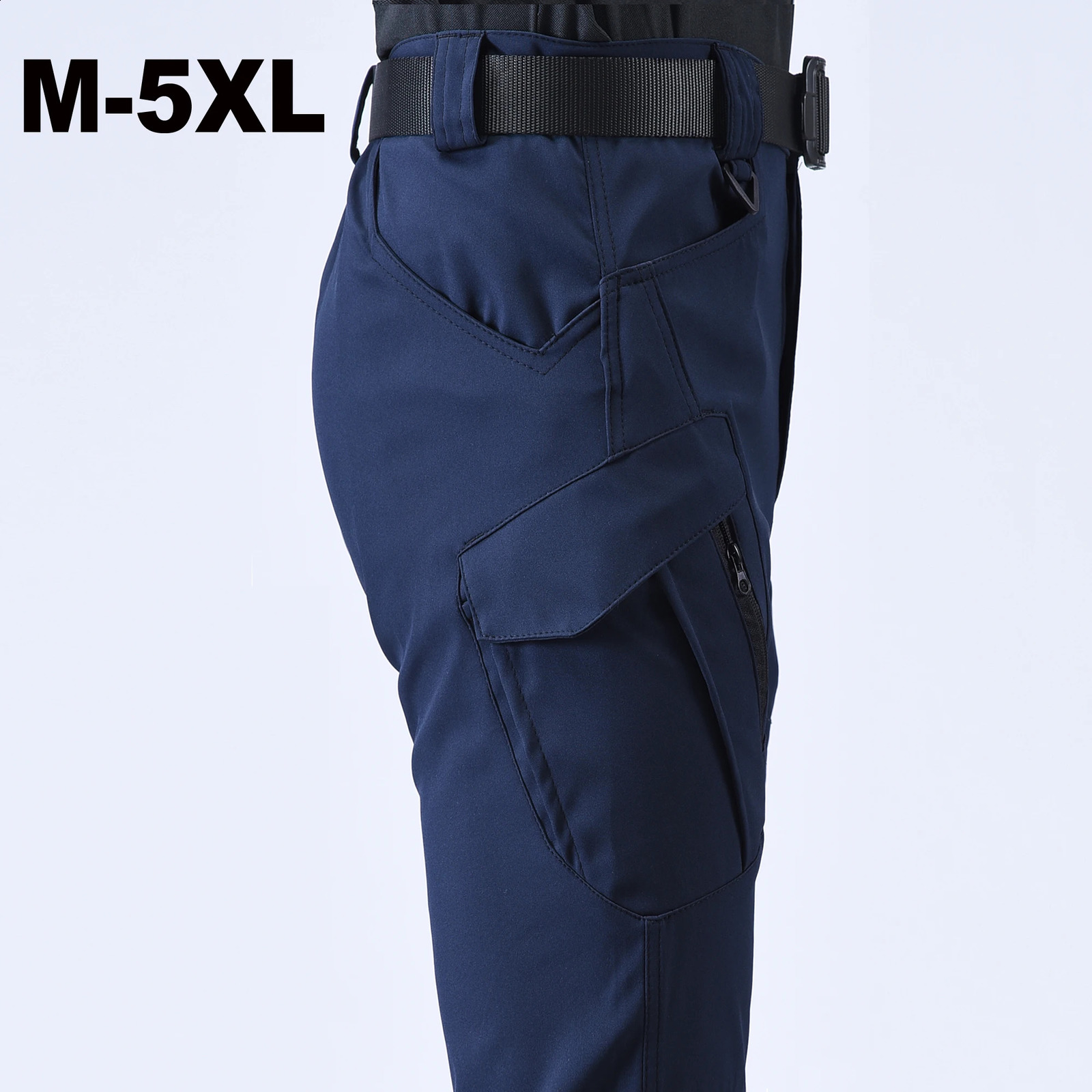 Mens M-5XL Autumn Spring Fall Elastic Camping Hiking Trekking Finshing Hunting Pants Outdoor Cycling Tactical Cargo Trousers 240912