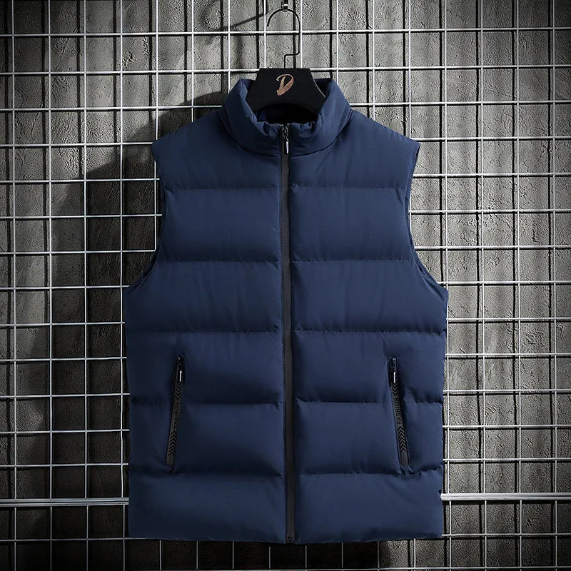Mens sleeveless jacket autumn warm mens winter casual vest plus size vest mens vest jacket clothing 8XL 240912