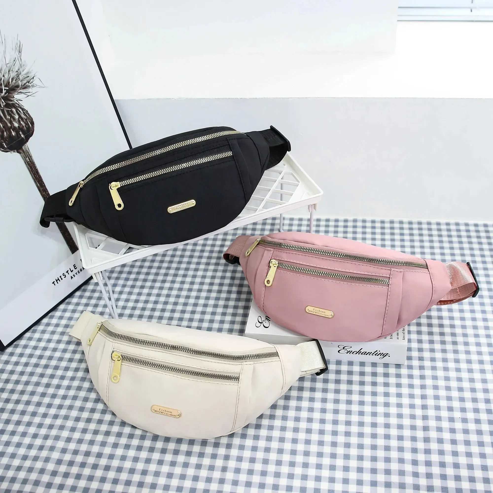 Pack Women Waterproof Bag with Adjustable Strap for Travel Sports Running Waist Packs Womens Handbags Z240912
