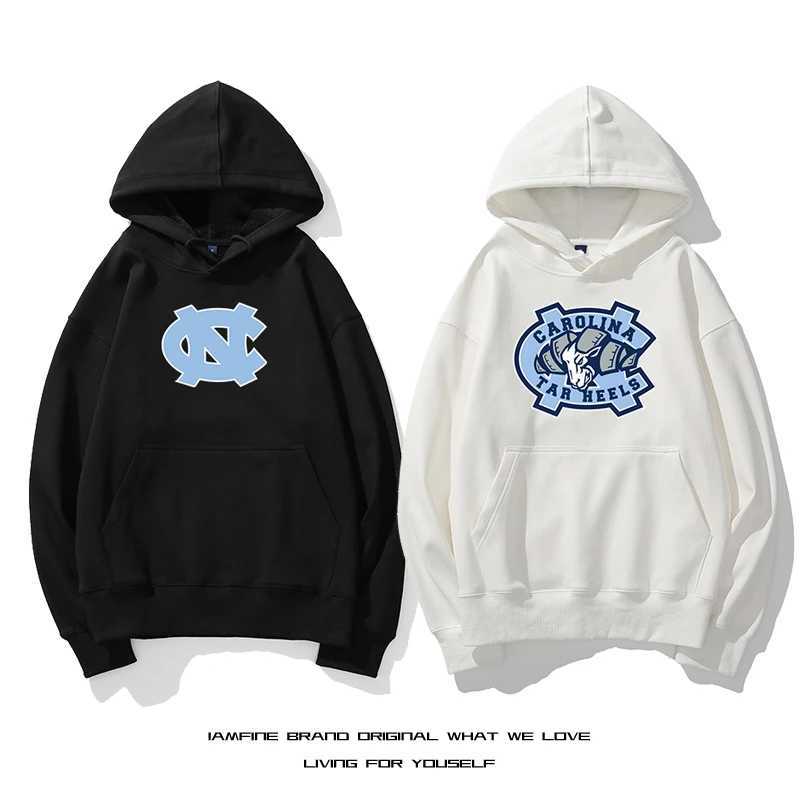 Men's Hoodies Sweatshirts North Carolina Print Solid Hoodies Fashion Thicken Sweatshirts High Quality Trend Men and Womens Sweatshirt Casual