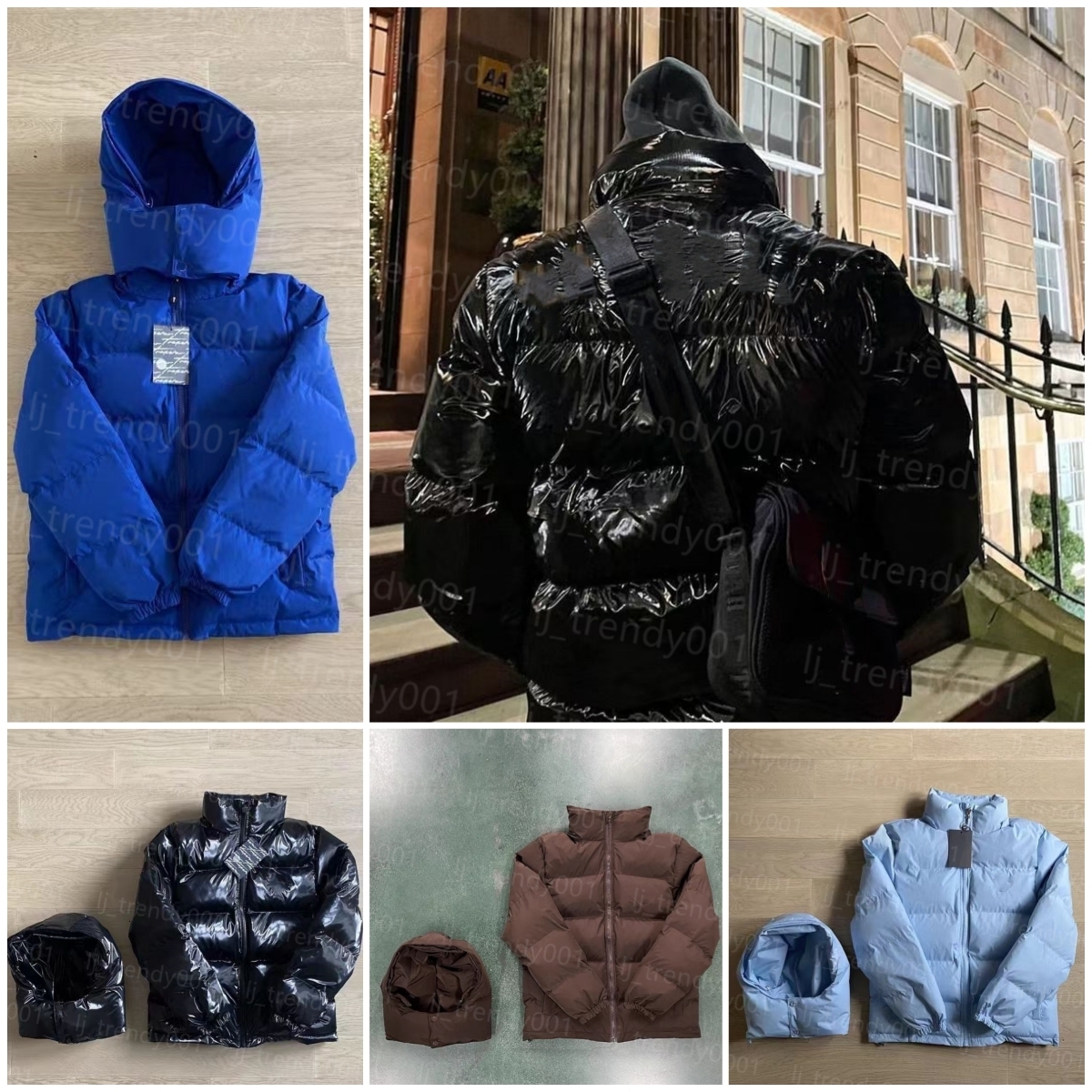 Mens Down Jacket puffer High Quality Street Trap Parka Coat Men Woman Irongate Jackets Thick Warm Embroidered Clothing Zipper Puffer Waterproof H