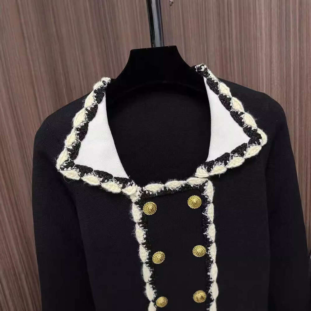 Bestseller French Style Small Fragrance Suit Jacket For Women, Autumn New Style, Korean Fashion, Lace Lace, Doll Collar, Black Top, Trendy 8 Ddmy