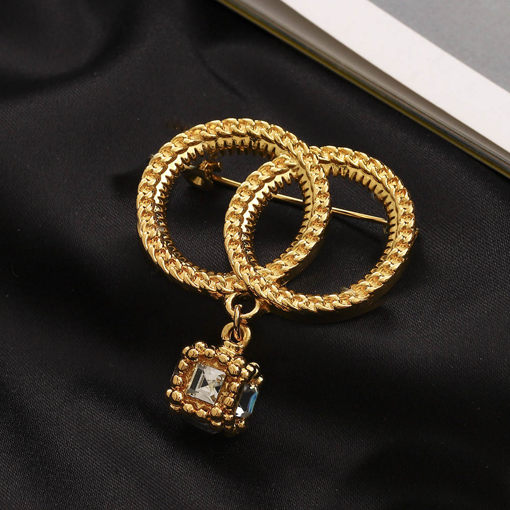 Pins Designer Brooch Luxury Gold-plated Pin Brooches Fashion Jewelry Girl Pearl Premium Gifts Couple Family Wedding Party Coloured Diamond Pendan-image-831669672