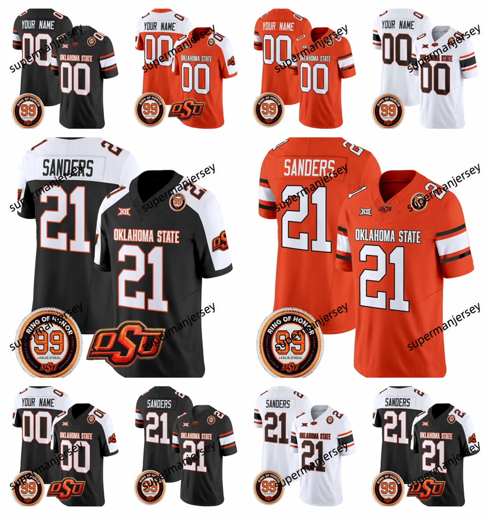 Oklahoma State OSU College Football Jersey Alan Bowman Gunnar Gundy Ollie Gordon Jaden Nixon Jaden Bray Rashod Owens Nickolas Martin Collin Olive-image-915582411