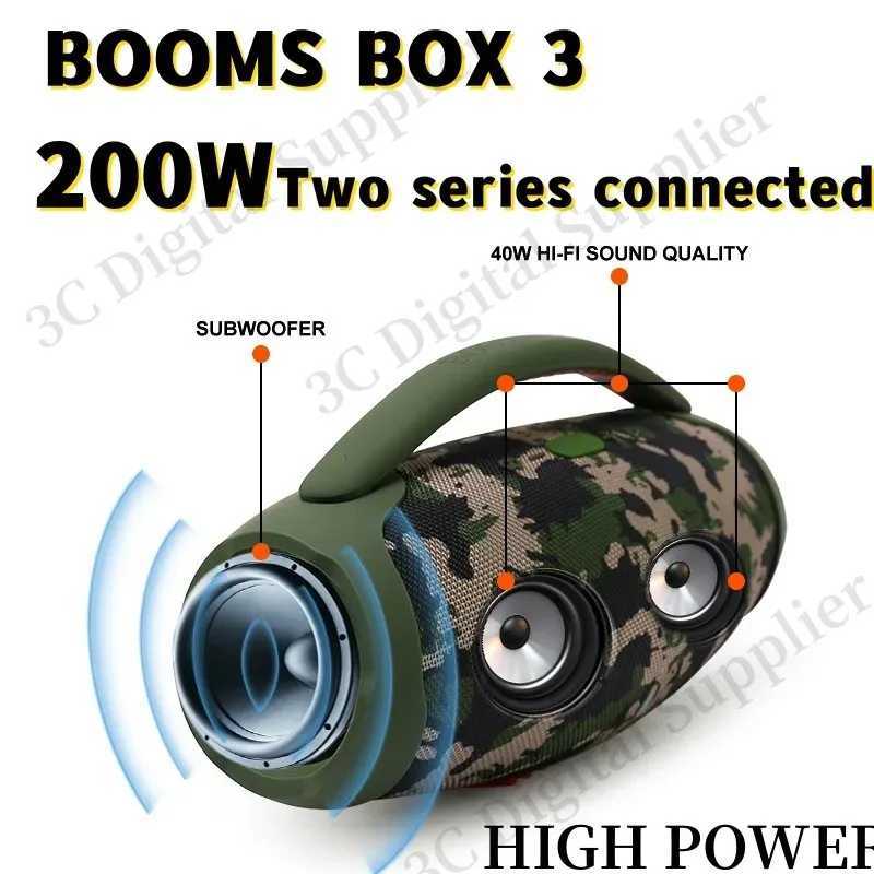 Portable Speakers Portable waterproof 100W high-power Bluetooth speaker RGB color light wireless subwoofer 360 stereo surround TWS suspension box-image-1019471167