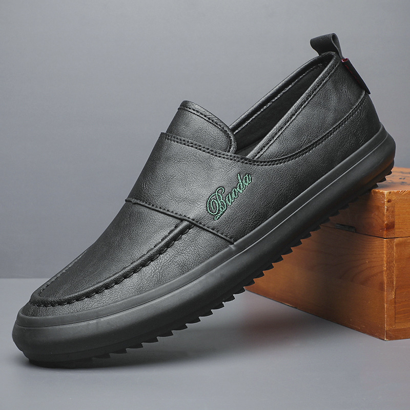 Upscale Casual Leather Loafers Male Comfortable Fashion for Men Spring Autumn Flat Shoes