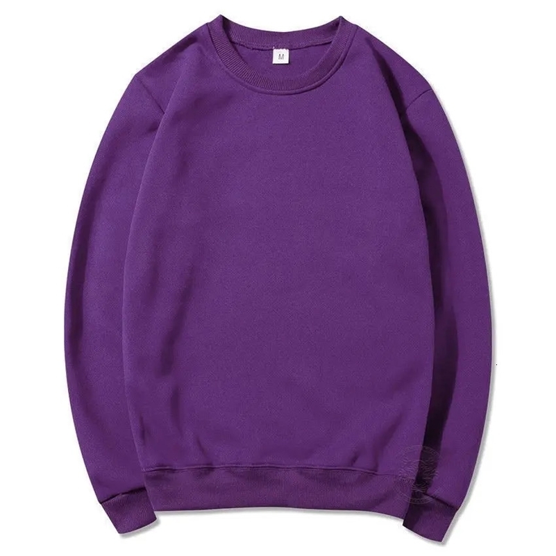 Foreign trade spring and autumn fleece round neck sweatshirt casual loose mens womens fashion couple S3XL y240910