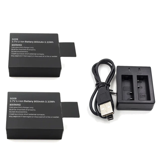 Camera Batteries 3.7V 900Mah Rechargable Li-Ion Battery For Sj4000 Sj5000 Sj6000 Wifi Sjcam Sport Action Dv Sj Dedicated Drop Delivery Otcfe-image-1066423737