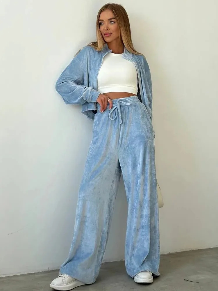 Sweat à capuche à manches longues décontractée pour les femmes de bureau Pulls solides pour le pantalon d'automne et d'hiver set pour les femmes
