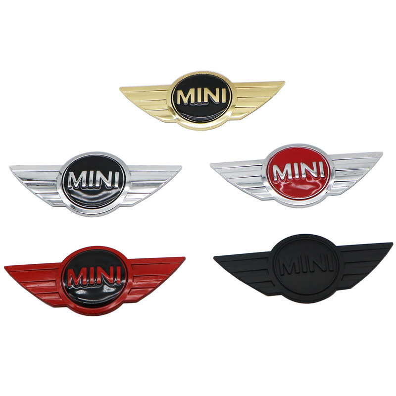 Mini Cooper Logo 3D Car autocollants de voiture Emblèmes métalliques pour mini-voiture de voiture Logo Badge avec autocollant 3M pour les badges