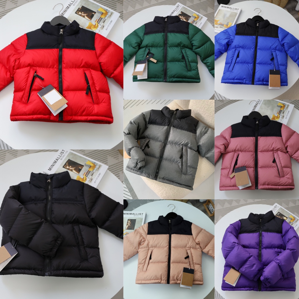 Kids Down Coats Toddler Clothes Designer Jackets Boys Girls Winter Warm Clothing Hooded Outwears Letter Printed Puffer Parkas Retro Blaab97#-image-838700840