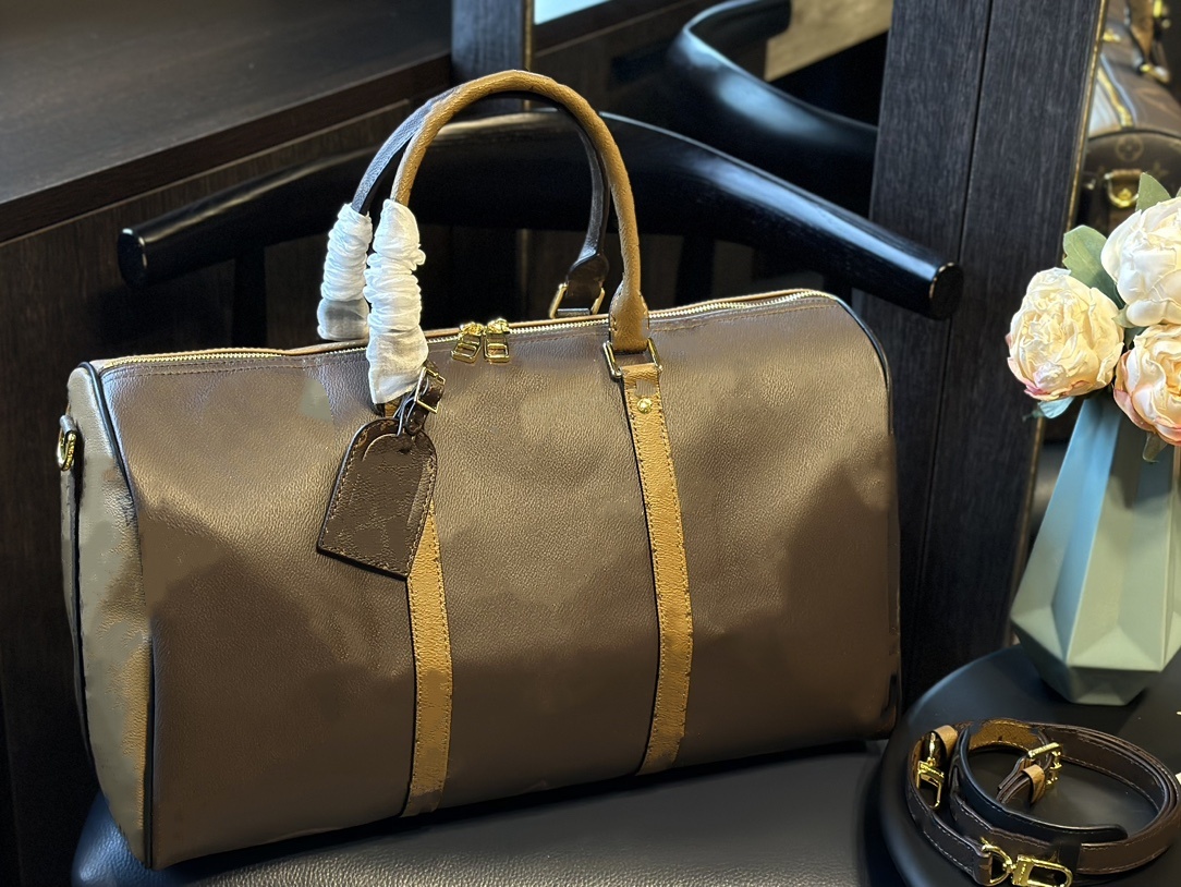 Classic Designer Duffel Bags Fashion Men Women Luxury Bags Luggage Gentleman Travel Bags Handbags Large Capacity Carry On 45cm-image-791289136