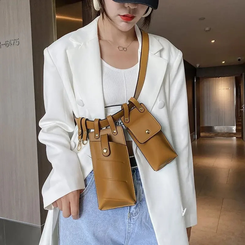 Er sac dames petit sac de ceinture en cuir PU femmes mode sac à bandoulière sac de messager femmes sac de téléphone portable sac de poitrine 2409