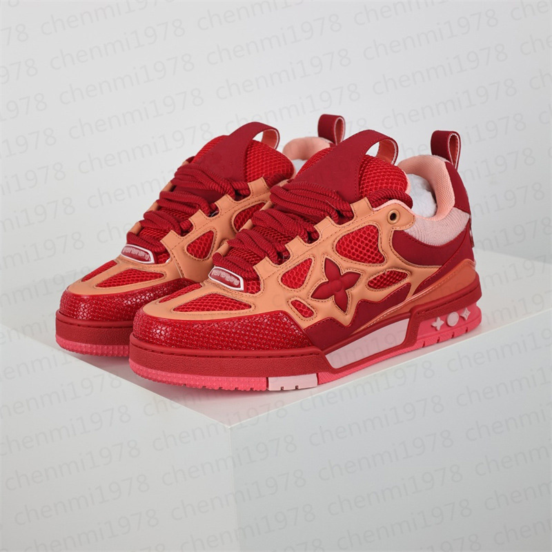 2025 Summer Breatchable Classic Luxury Mens Femmes Chaussures décontractées Chaussures Blanc Men Trainer Designer Sneakers Printing Coup Green Ro