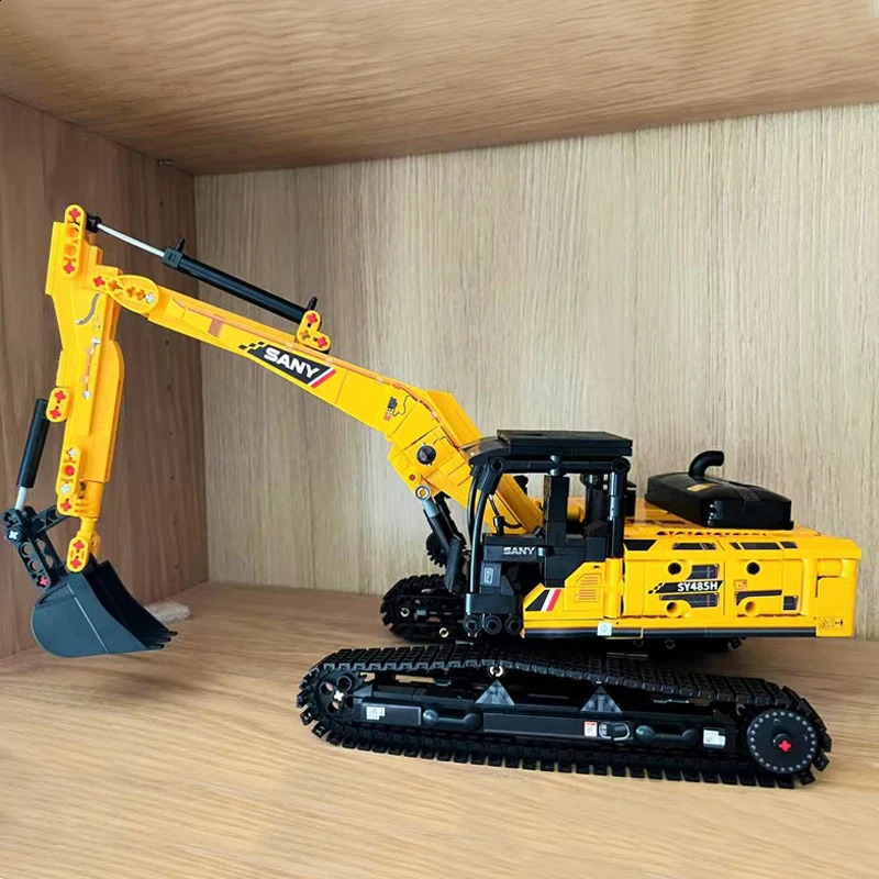 SEMBO excavator building block high-tech engineering car truck block model ci building vehicle toy childrens gift C251118-image-1085145984