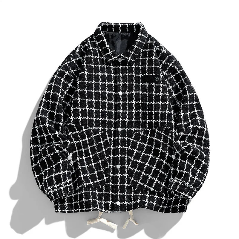Fashion autumn/winter jacket mens polo shirt punk style single bra loose jersey top small perfume 240914