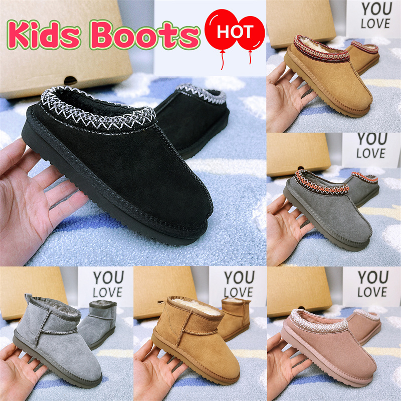 Australias Toddler boots childrens designer boot black chestnut grey child winter snow booties kids tasman slippers Ultra mini boot boy Ankle gir