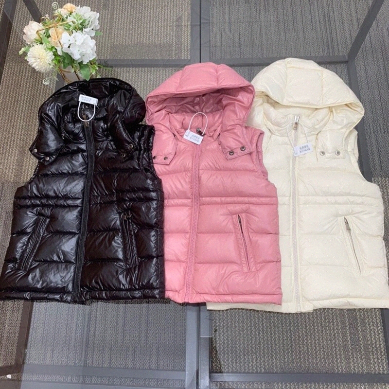 Designer Brand Waistcoat Kids Down vest Outwear toddler winter Waistcoat Baby Girls Toddler Children black white pink Clothing v3xQ#-image-1020313418