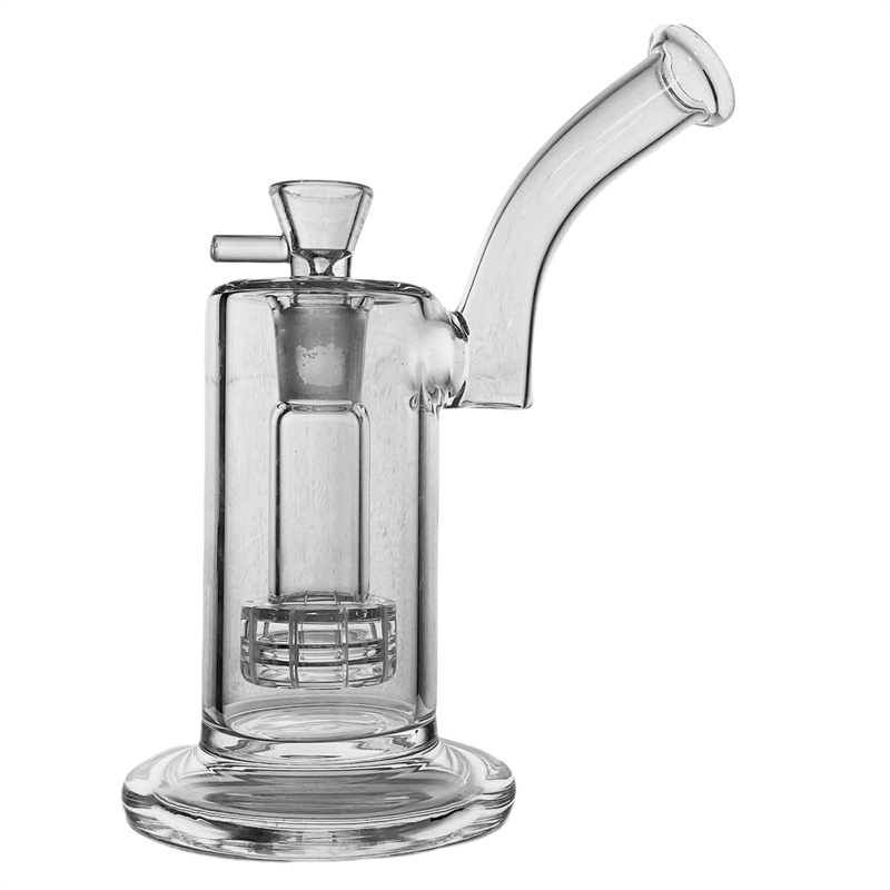 Multifunctional glass hookah 1 perc 8.5 inches high (GB-224)-image-199385900