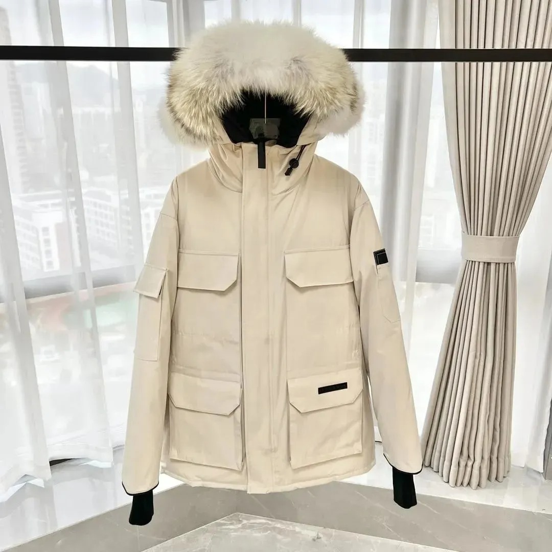 High Quality Mens Down Jacket Gose Coat Fourrure Down Fur Canadian Wyndham Parka Overcoat Clothing Fashion Style Winter Outerwear Parka Jacketstop