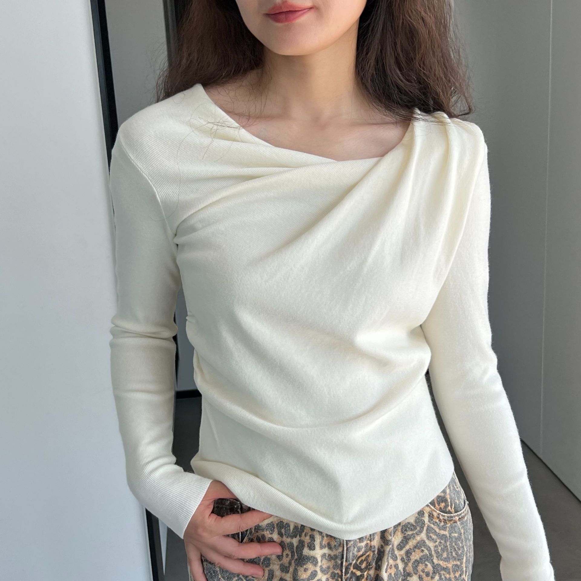 Pulls de femmes Bask-Baskfall Aligers Baskfall et Hiver Sexy Chic Top Basic Version de base