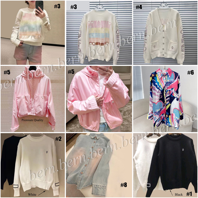Premium/Good Quality Brand Fashion Women's Outerwear Jacket Tops Vest Skirt Printed Shirt