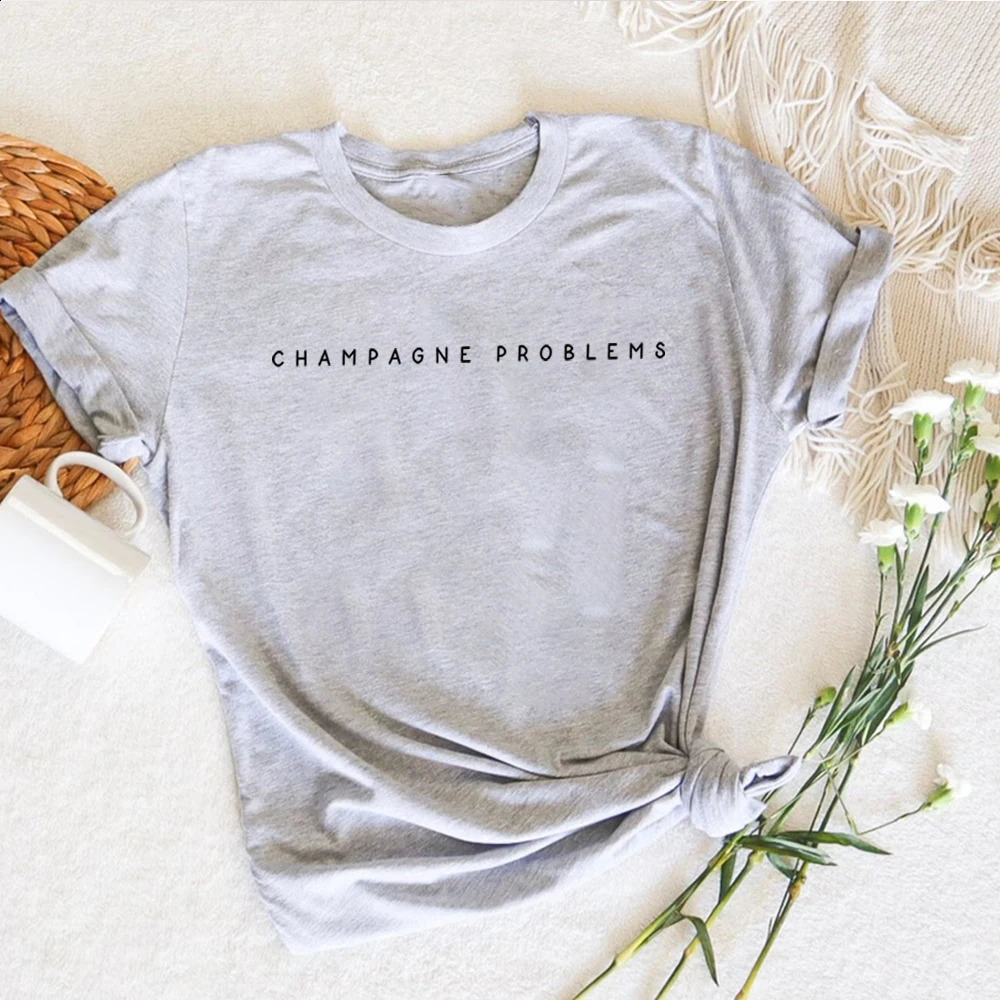 Champagne issue T-shirt Harajuku Evermore shirt music shirt Y2k graphic T-shirt womens retro short sleeved top 240919